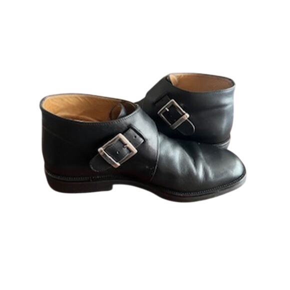 Kenneth Cole Reaction Men\'s sz 8.5 Boots Black Leather Double Buckle main image 6